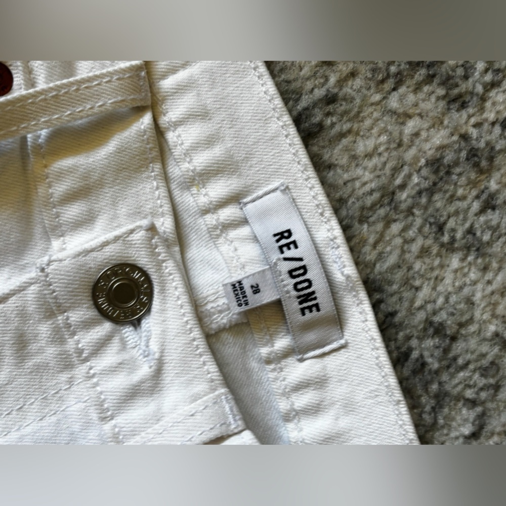 NWT RE/DONE 70s Bootcut Jeans White Size: 28 or Women's 6 - Picture 6 of 8
